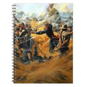 Bürgerkrieg Gettysburg das Weizenfeld Notizblock