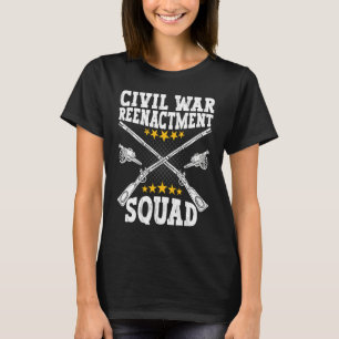 Bürgerkrieg-Nachstellungsteam Amerikanischer Bürge T-Shirt