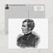 Bürgerkriegsgeneral Postkarte (Vorne/Hinten)