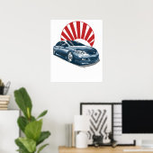 bürgerliches Auto Poster (Heimbüro)