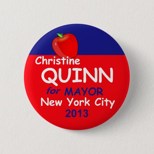 Bürgermeister 2013 Quinn-NYC Button (Vorderseite)