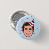 BÜRGERMEISTER GEBURTSTAG BUTTON (Vorne & Hinten)