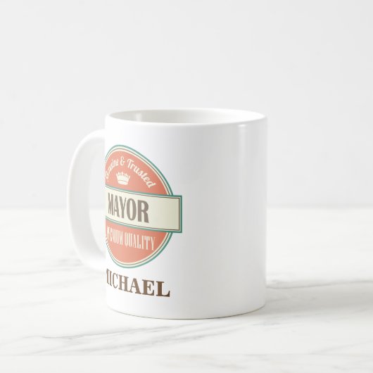 Bürgermeister Personalized Office Mug Gift Kaffeetasse (Vorderseite Links)
