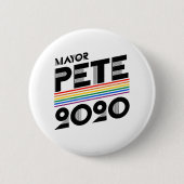 Bürgermeister Pete Pride 2020 Button (Vorderseite)