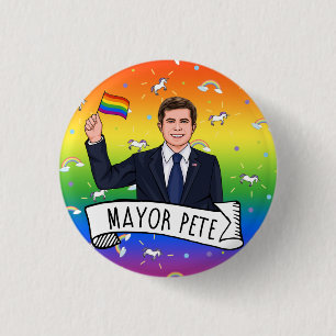 Bürgermeister Pete Pride Button