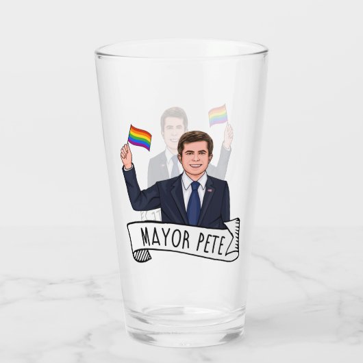 Bürgermeister Pete Pride Glas (Rückseite)