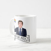 Bürgermeister Pete Pride Kaffeetasse (Vorderseite Links)