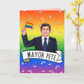 Bürgermeister Pete Pride Karte (Gelbe Blume)