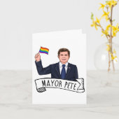 Bürgermeister Pete Pride Karte (Gelbe Blume)
