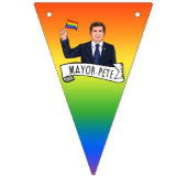 Bürgermeister Pete Pride Wimpelkette (Dritte Fahne)