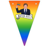 Bürgermeister Pete Pride Wimpelkette (Zweite Fahne)