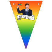 Bürgermeister Pete Pride Wimpelkette (Erste Fahne)