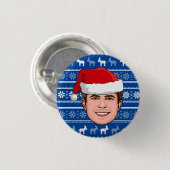 BÜRGERMEISTER PETE WEIHNACHTEN BUTTON (Vorne & Hinten)