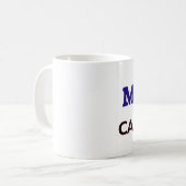 Bürgermeister Powered durch Koffein Kaffeetasse (Vorderseite Links)