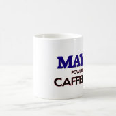 Bürgermeister Powered durch Koffein Kaffeetasse (Mittel)