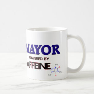 Bürgermeister Powered durch Koffein Kaffeetasse