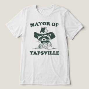 Bürgermeister Von Yapsville Waschbär Meme Tri-Blend Shirt