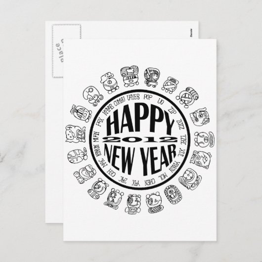 Bürgermeisterjahr Feiertagspostkarte (Vorne/Hinten)