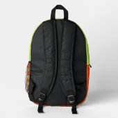 Burgermuster Bedruckter Rucksack (Rückseite)
