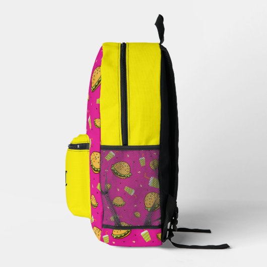 Burgermuster Bedruckter Rucksack (Rechts)