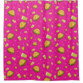 Burgermuster Duschvorhang (Vorderseite)