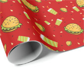 Burgermuster Geschenkpapier (Rolleneckpunkt)