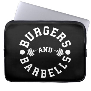 Burgers and Barbells - Funny Workout Motivierend Laptopschutzhülle