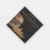 Burgers and Brews Party Serviette (Ecke)