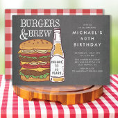 Burgers & Brew Barbecue Einladung zum Geburtstag