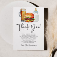 Burgers Brews und Windeln auch! Babyparty