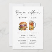 Burgers & Brews vor dem Probe-Dinner Einladung (Vorderseite)