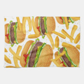 Burgers & Fries Geschirrtuch (Horizontal)
