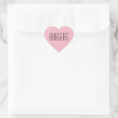 Burgers Heart Sticker (Tasche)