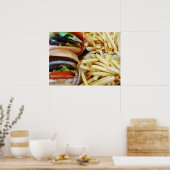 Burgers n Fries Poster (Küche)