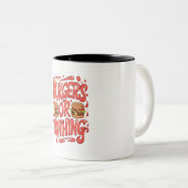 Burgers oder Nichts Zweifarbige Tasse (VorderseiteRechts)
