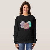 Burgers Vaporwave Retrowave Aesthetic Sweatshirt (Vorne ganz)