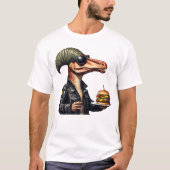 Burgersaurus Rex Dinosaur T - Shirt (Vorderseite)