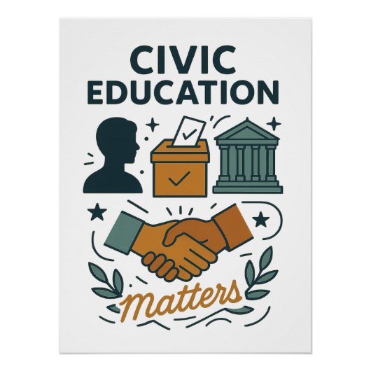 Bürgerschaftliche Bildung zählt  Poster (Vorderseite)