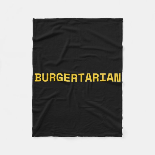 Burgertarian Funny Feinschmecker Burger Lover Hamb Fleecedecke (Vorderseite)