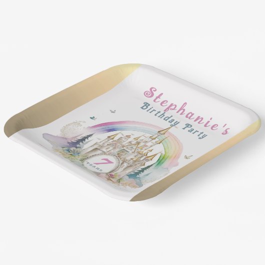 Burgfeier Pappteller (Gewinkelt)