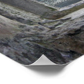 Burgfenster Illusion mit Blick auf das Meer Poster (Ecke)