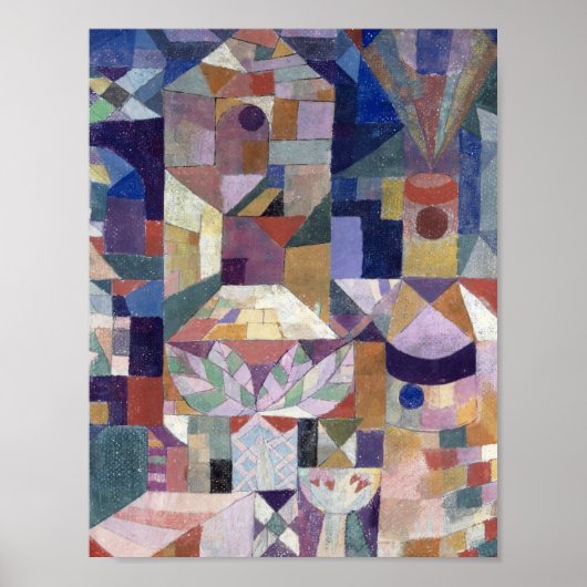 Burggarten (1919) Paul Klee. Klein Poster (Vorne)