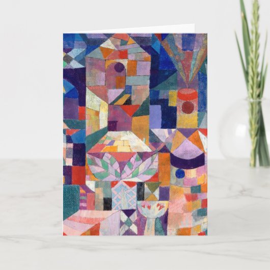 Burggarten - Paul Klee - Karte (Vorderseite)