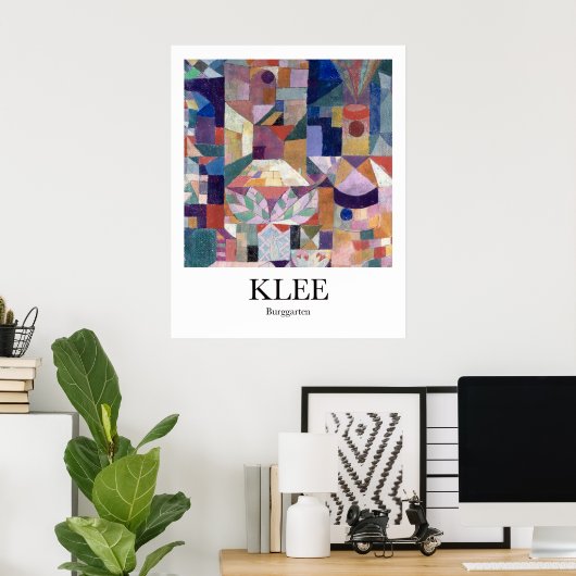 Burggarten von Paul Klee Poster (Heimbüro)