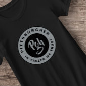 Burgh Black Gold Pgh City Active Fitness Yinzer T-Shirt