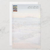 Burgh Island aus Bantham am Sundown... Briefpapier (Vorne/Hinten)