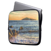 Burgh Island aus Bantham am Sundown... Laptopschutzhülle (Vorderseite Links)