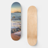 Burgh Island aus Bantham am Sundown... Skateboard (Vorderseite)
