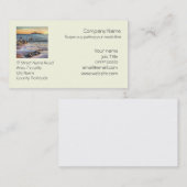 Burgh Island aus Bantham am Sundown... Visitenkarte (Vorne/Hinten)