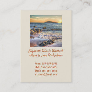 Burgh Island aus Bantham an Sundown... Telefonnummerkarte